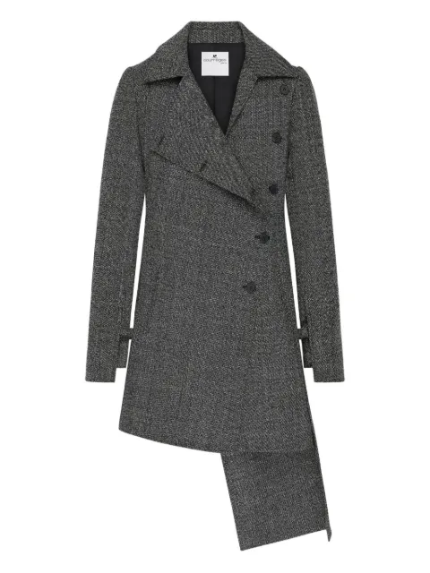 Courrèges asymmetric wool coat Grey 425CMA251WO0150