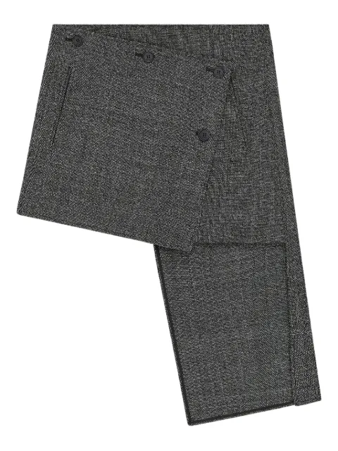Courrèges panelled asymmetric mini skirt Grey 425CJU315WO0150