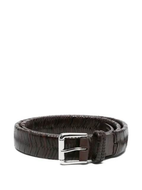 LEMAIRE braided leather belt Brown AC1235LL0172
