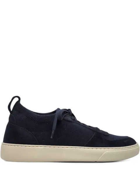Henderson Baracco suede-panel sneakers Blue MIKE