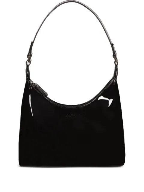 GLYNIT Molly patent-leather single-handle shoulder bag Black GLYNITBAGDEE8918
