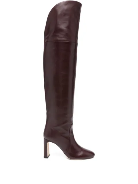 Stuart Weitzman 90mm block-heel over-the-knee boots Red SM453
