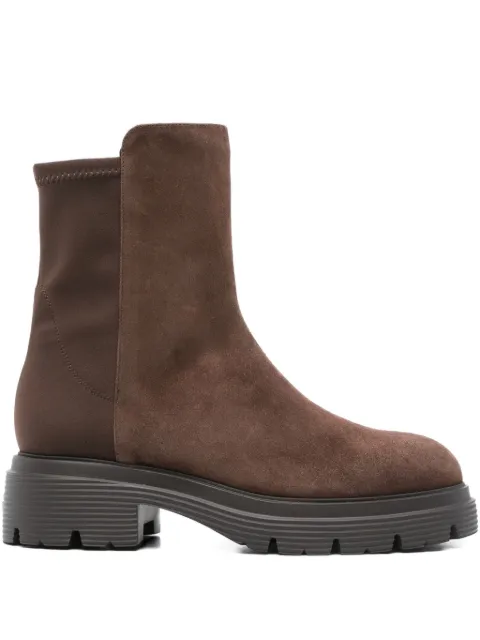 Stuart Weitzman suede platform boots Brown SM561