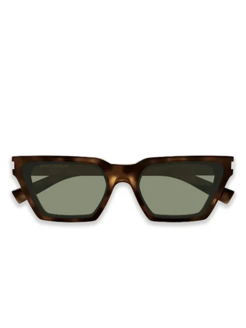 Saint Laurent Eyewear logo-detail sunglasses Brown 315490AAAOW