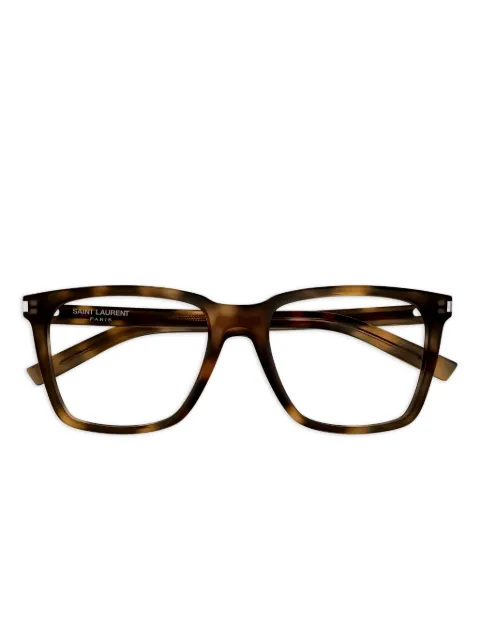 Saint Laurent Eyewear square-frame glasses Brown SL717SLIM003