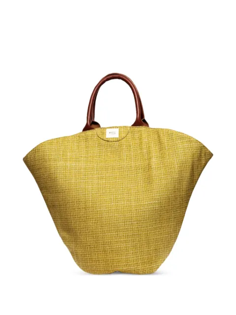 Gabriel for Sach leather-handle cotton tote bag Yellow GABRIEBAGYEL7628