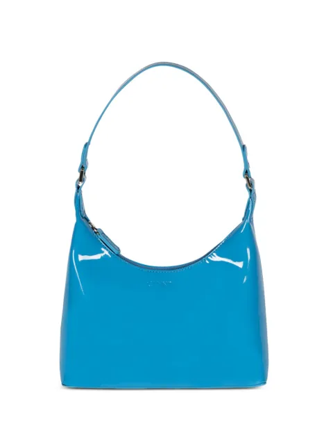 GLYNIT Molly patent-leather top-handle shoulder bag Blue GLYNITBAGCLA7387