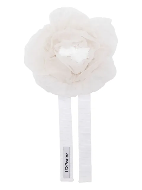 Parlor flower-detail choker necklace White 2025PA20