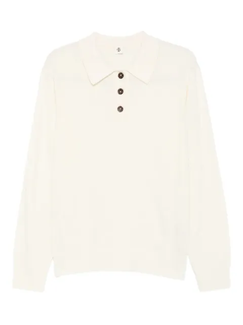 The Garment long-sleeve polo shirt Neutrals 20761