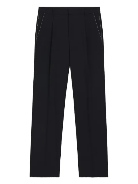 BOSS darted scallop-hem trousers Blue 50545809