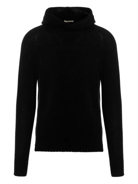 Ma'ry'ya hooded side-split sweater Black YRK019B8