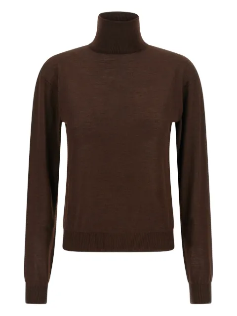 Saint Laurent turtleneck sweater Brown 840802YAPK2