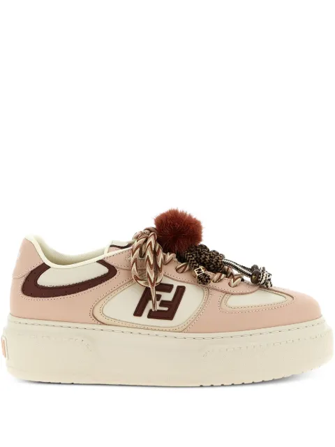 FENDI platform logo trainers Neutrals 8E8721AY9N