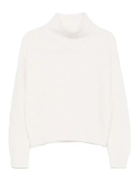 Lisa Yang turtleneck ribbed sweater Neutrals 2025373