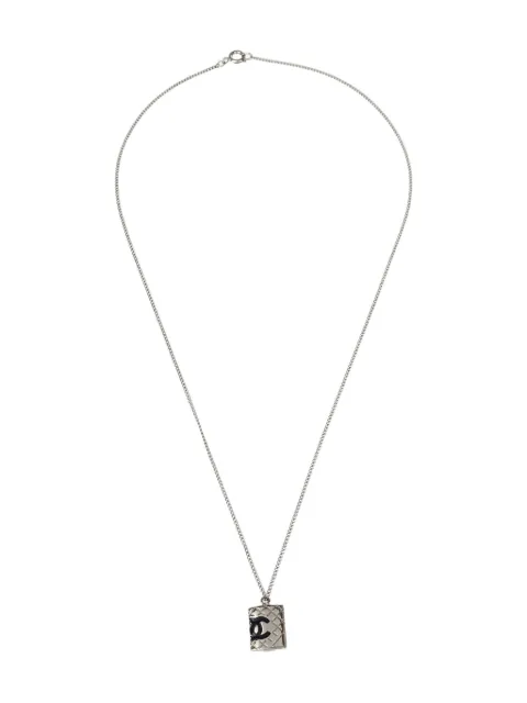 CHANEL Pre-Owned 2005 Cambon Ligne chain necklace Silver NC195599