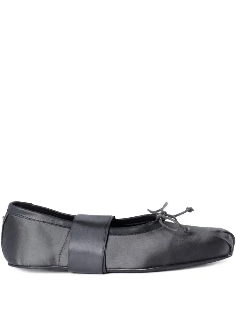 Ann Demeulemeester satin ribbon ballet flats Grey B0012932FA652