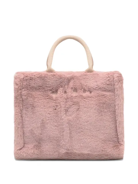 Marni faux-fur tote bag Pink SHMP0077U6P8681