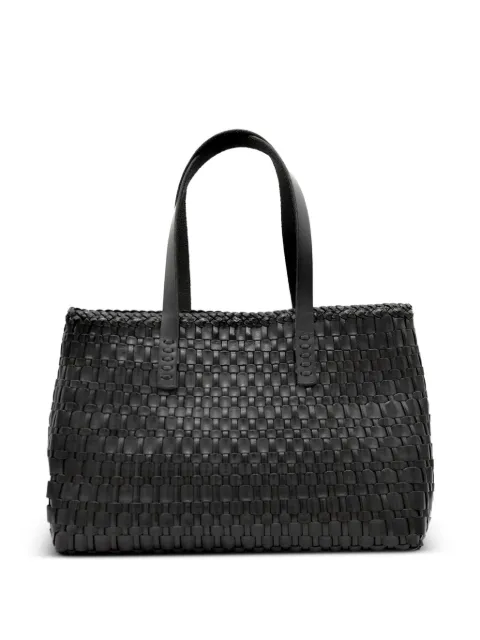 DRAGON DIFFUSION Salvage woven leather shoulder bag Black 8171