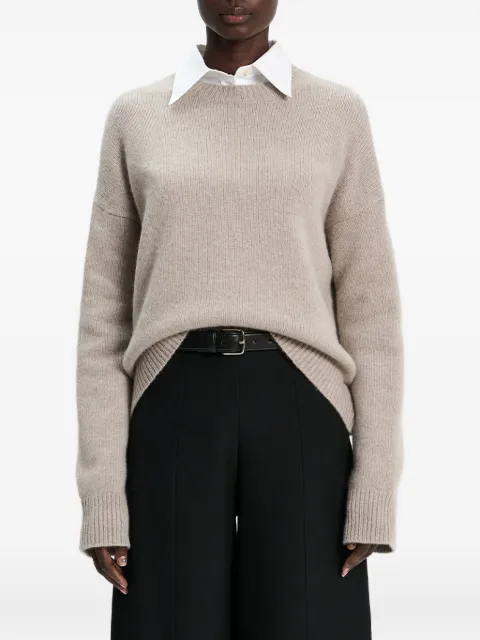 arch4 round-neck cashmere sweater Neutrals KNJP55