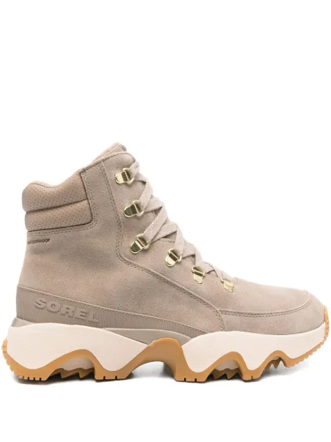 SOREL Kinetic™ lace-up chunky-sole combat boots Brown 2088281