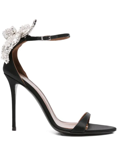 Giuseppe Zanotti 100mm embellished stiletto heeled sandals Black I500024