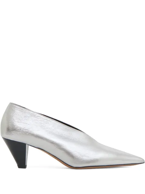Mansur Gavriel Kiki pointed-toe pumps Silver WF25F082AMSILVER