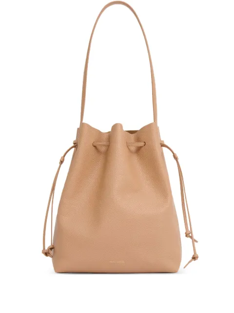 Mansur Gavriel Cabas leather drawstring bucket bag Neutrals WF25H182KBTRUCCO