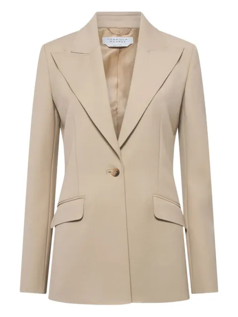Gabriela Hearst single-breasted peaked-lapels blazer Brown X005001W105