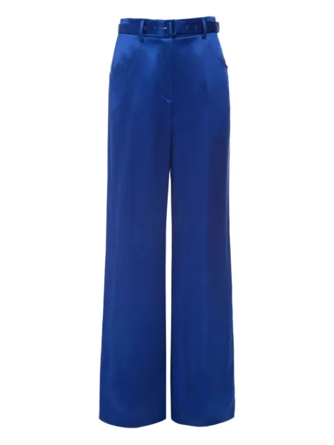 Gabriela Hearst belted straight-leg trousers Blue 4252168S119