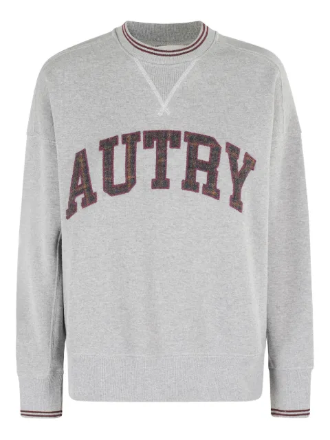 Autry embroidered-logo crew-neck sweatshirt Grey SWPW097