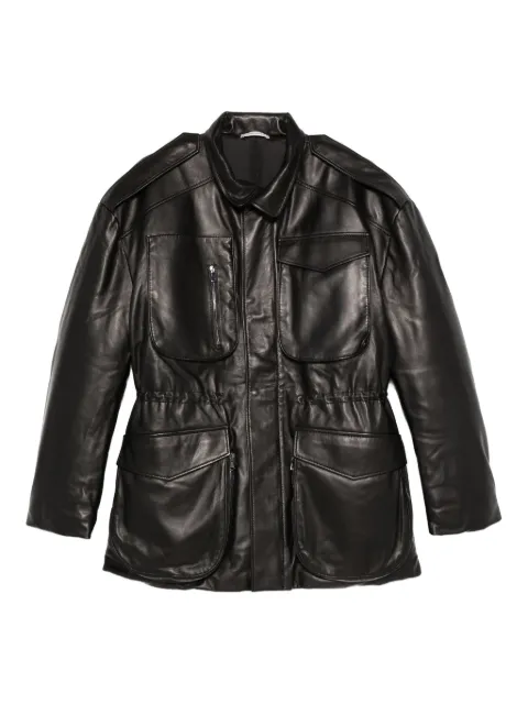 Nensi Dojaka leather puffer jacket Black NDJKT0405000100