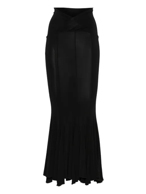 Nensi Dojaka panelled maxi skirt Black NDSKT0591001100