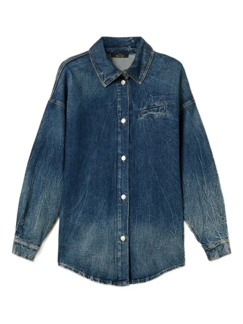 TWINSET long-sleeve denim shirt Blue 252AP2420