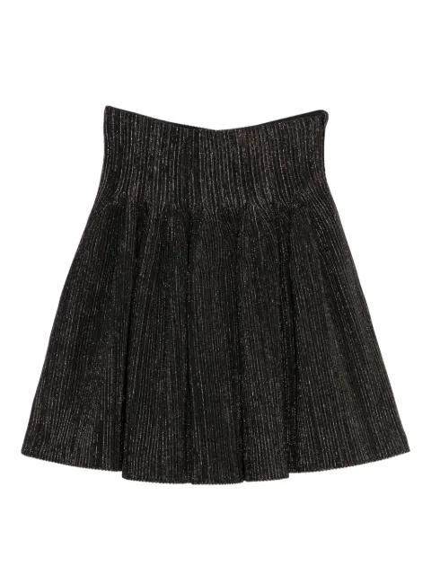 CFCL pleated metallic-thread skirt Black CF010KG092P00