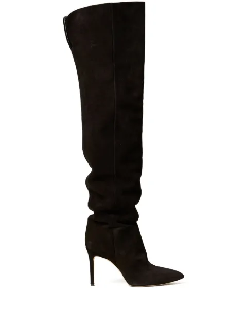 TWINSET 100mm slouch high boots Black 252TST014