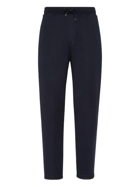 Brunello Cucinelli drawstring-cuffed track pants Blue MM8353243GC8298
