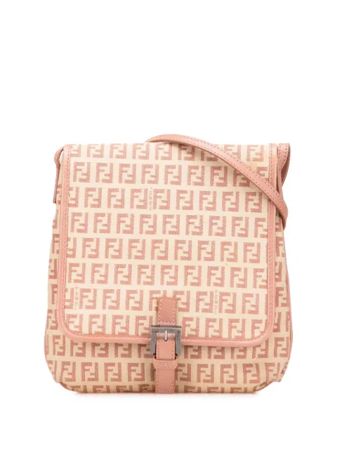 Fendi Pre-Owned 2012-2025 Zucchino Canvas crossbody bag Brown 8QB1RW25Y8VLM7OU