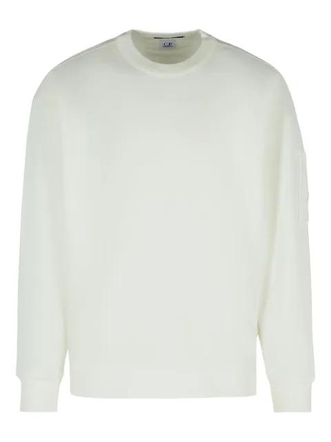 C.P. Company lens-detail crew-neck sweatshirt White 19CMSS058A006372G