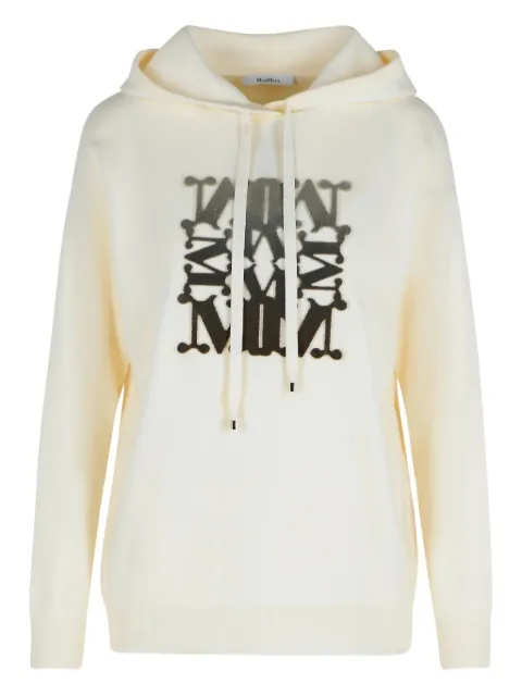 Max Mara logo-embellishment hoodie Neutrals 2521366222600