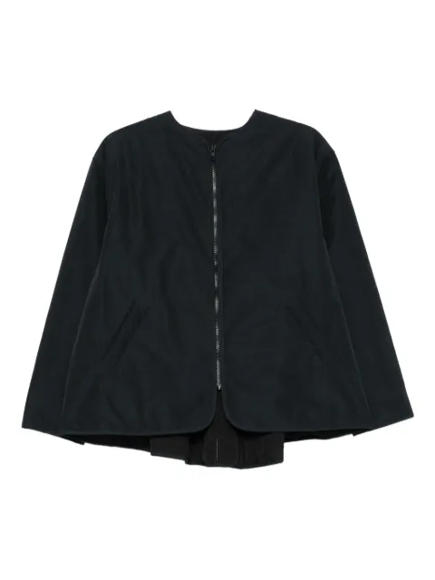 cape concept zip-front jacket Blue MIDDLECORTO