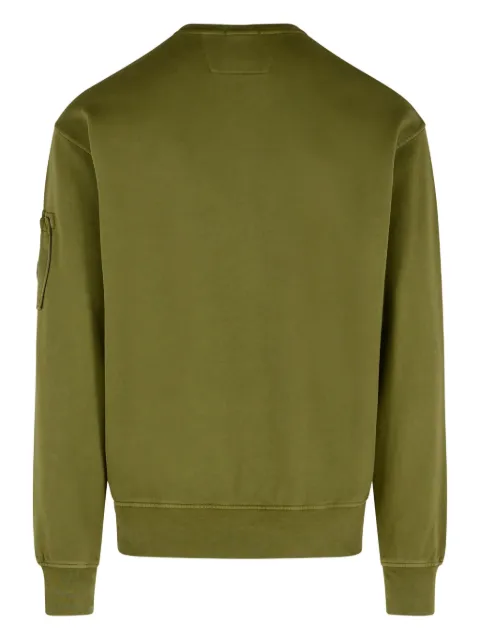 C.P. Company ribbed crew-neck sweatshirt Green 19CMSS718A006372R