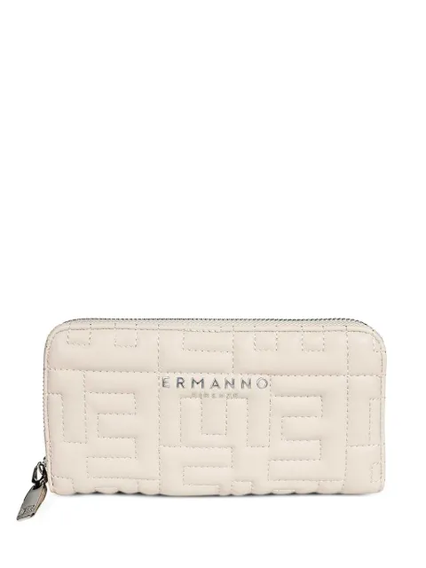 Ermanno Scervino quilted geometric zip-around wallet Neutrals 12600325