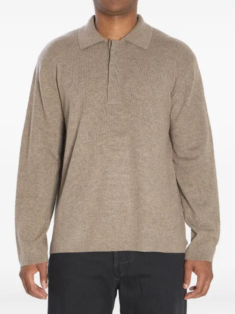 Lisa Yang Emil cashmere polo shirt Neutrals 3024013