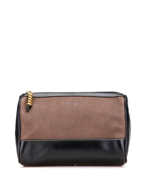 Loewe Pre-Owned 2000-2025 Leather Velazquez pouch Black KK13K0U6VRJ3X442
