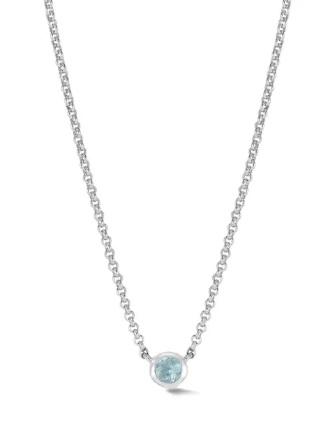DOWER AND HALL dewdrop-pendant necklace Silver TWP4SAQUA18