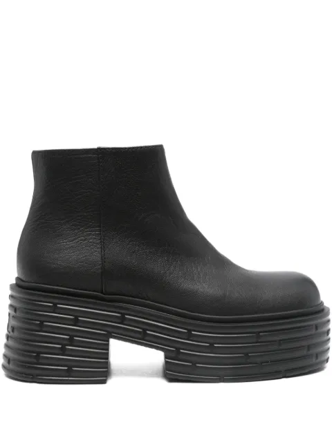 AGL 70mm round-toe boots Black D783500PGKD021