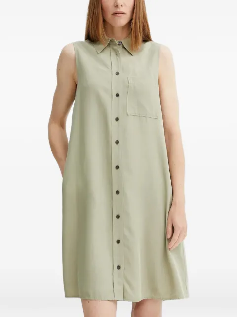 Marc O'Polo button-fastening mini dress Green 506097521205