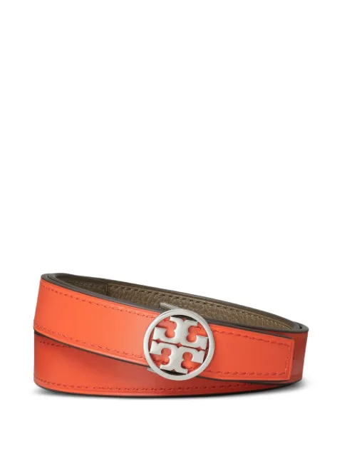 Tory Burch reversible logo-plaque belt Brown 138935