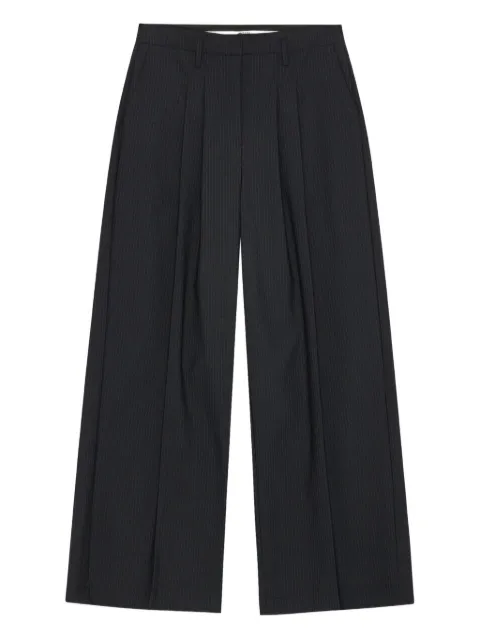 HERSKIND pinstripe pleated-front trousers Blue 5608134083