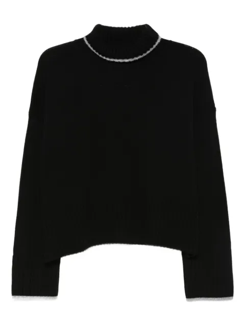 PINKO high-neck cropped sweater Black 105446A2Q9